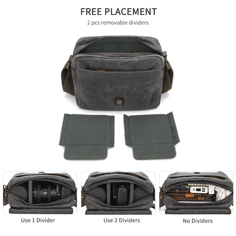 Vintage Professional Portable Camera Shoulder Bag