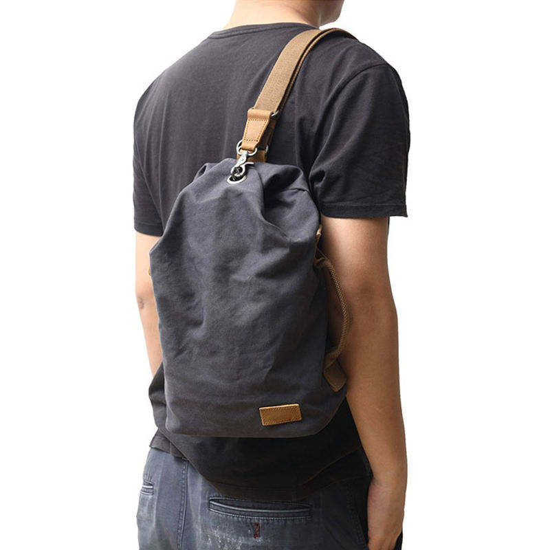Men's Daily Sling Bags Casual Canvas Crossbody Shoulder Bag