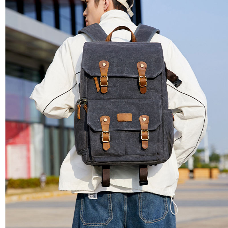 Waterproof Camera DSLR Photography Backpack with Laptop Compartment USB Port