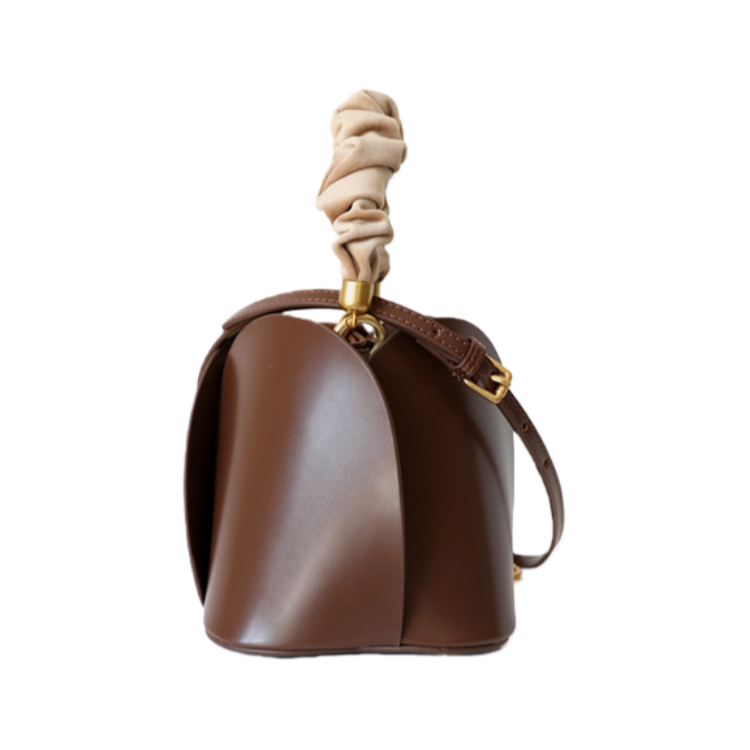 Designer Fashion Drawstring Sling Crossbody Strap Tote Bucket Bag