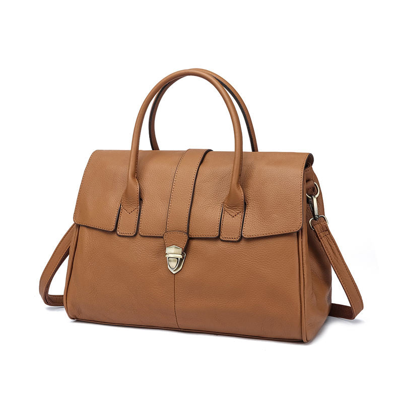 Women's Casual Tote Soft Cowhide Leather Handbag