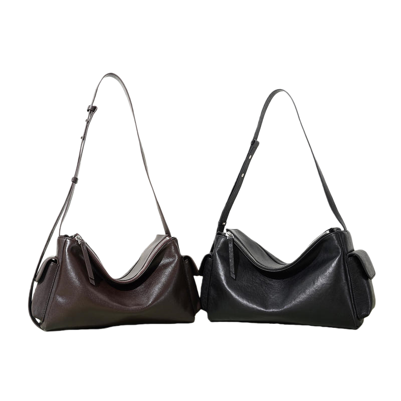 Luxury Retro Handbag Cowhide Leather Fashion Shoulder Bag