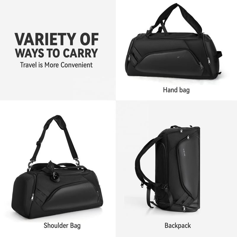 Fitness Travel Duffel Bag with Shoe Compartment Wet Pocket