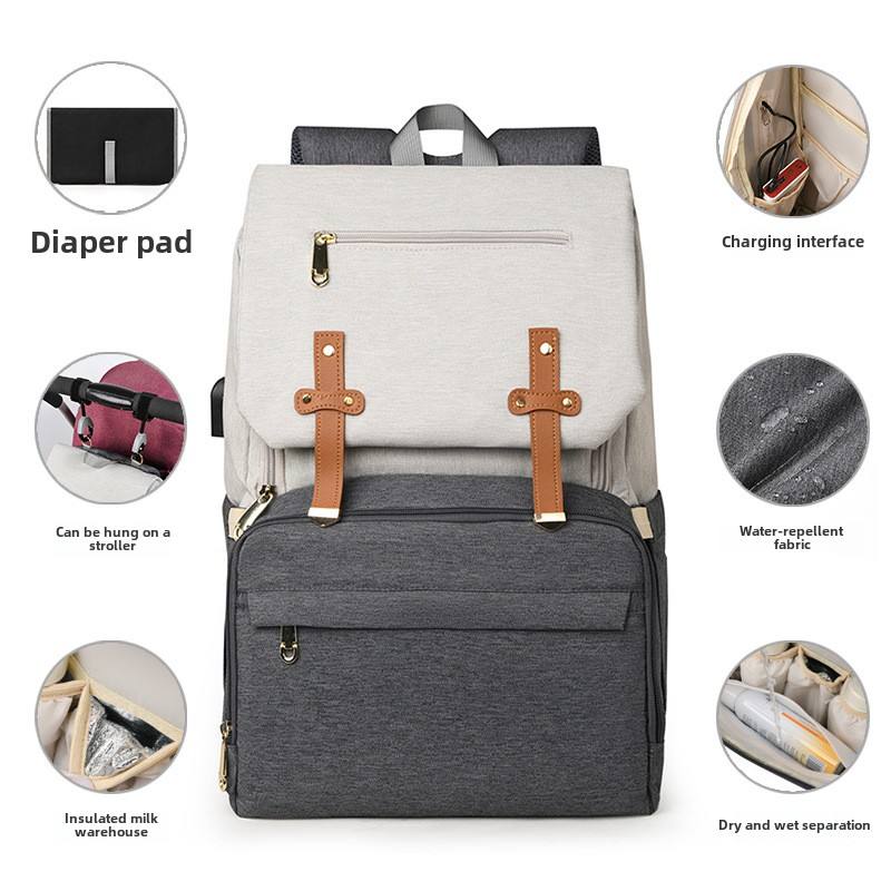 Lightweight Multifunctional Mommy Baby Storage Bag