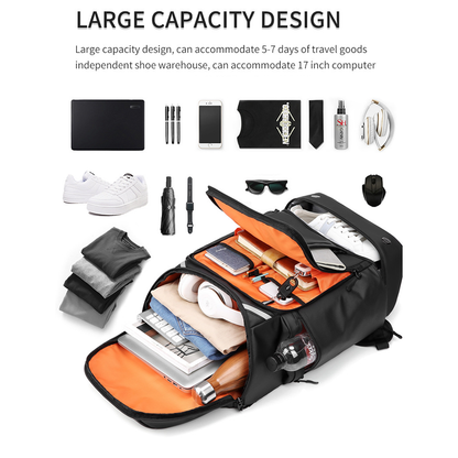 Vintage Backpack Travel Laptop Backpack with USB Charging Port