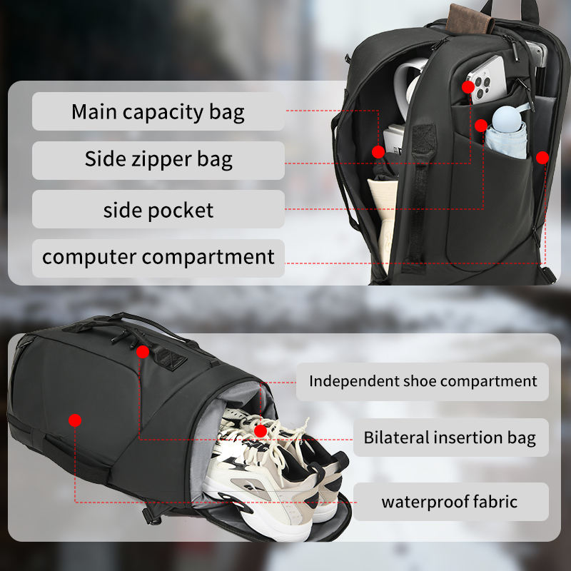 Waterproof Leisure Outdoor Backpack Durable Large Capacity Travel Gym Bag
