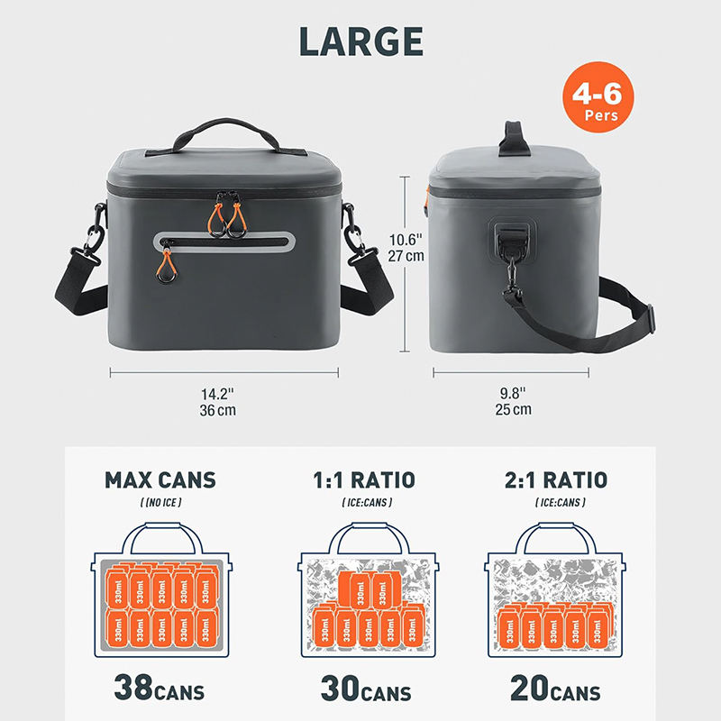 Outdoor Camping Waterproof Leak Proof Food Insulation Cooler Bag