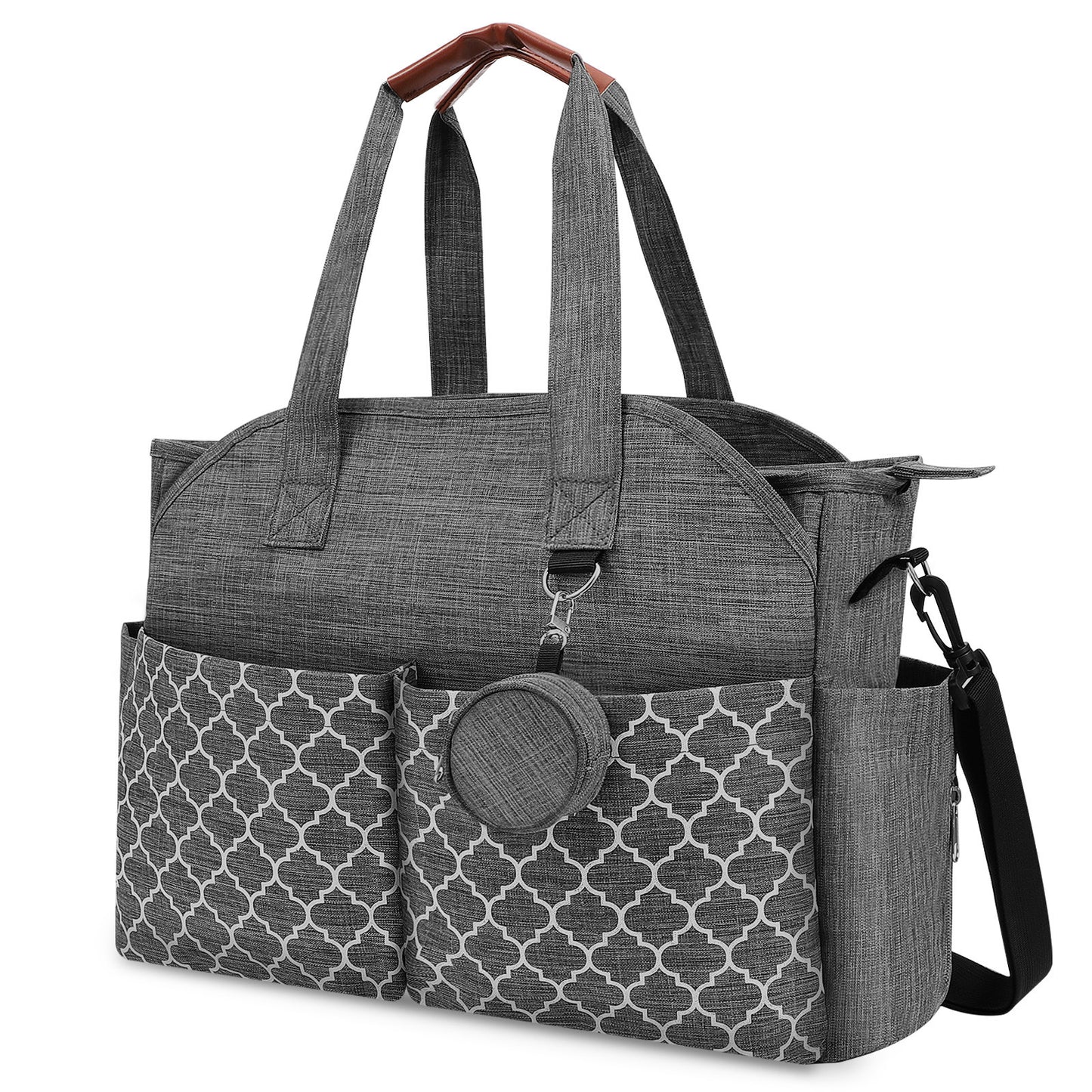 Waterproof Oxford Diaper Bag Geometric Patter Mummy Tote Bag