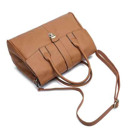 Women's Casual Tote Soft Cowhide Leather Handbag
