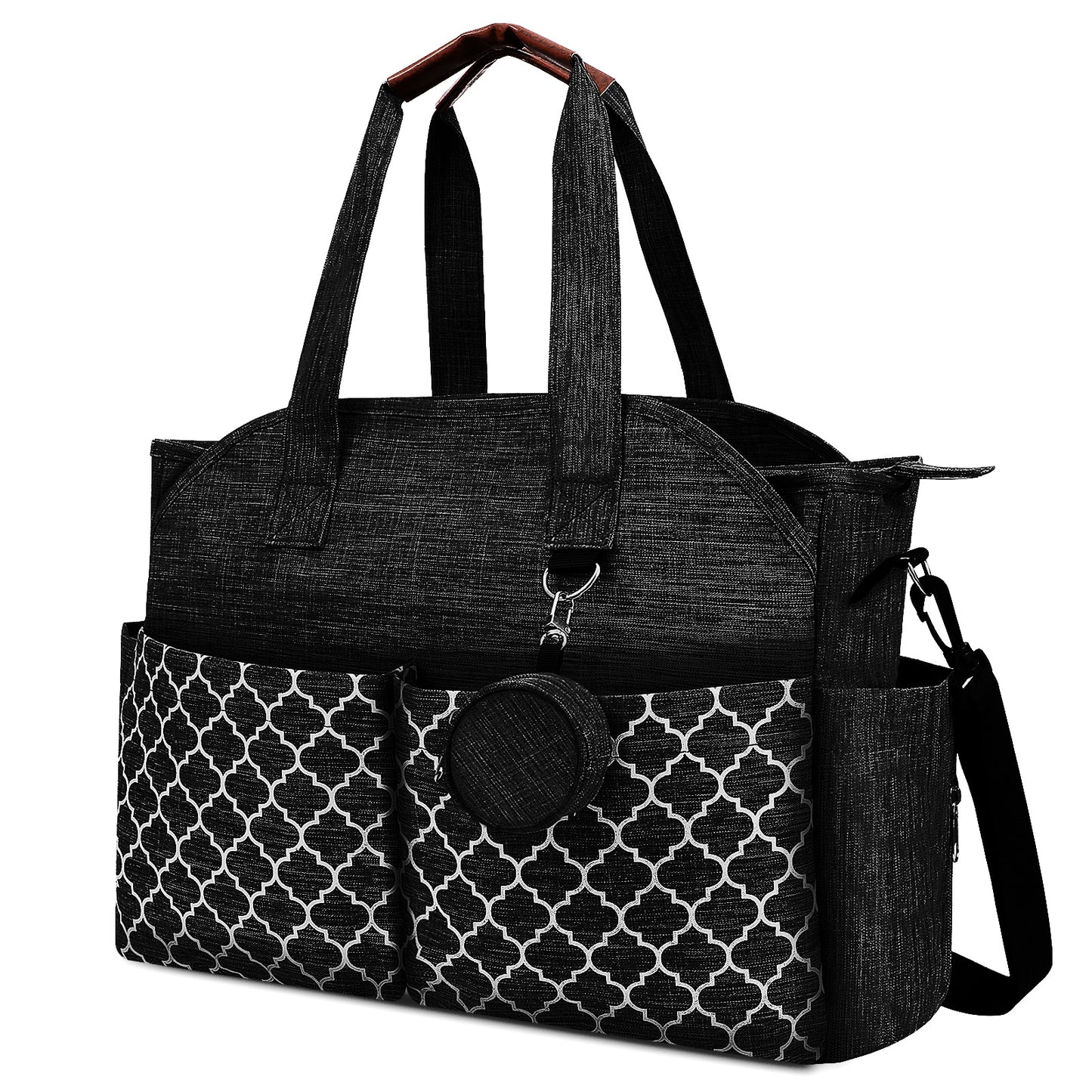 Waterproof Oxford Diaper Bag Geometric Patter Mummy Tote Bag