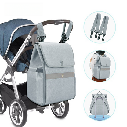 Waterproof Mummy Backpack Stroller Portable Travel Diaper Bag