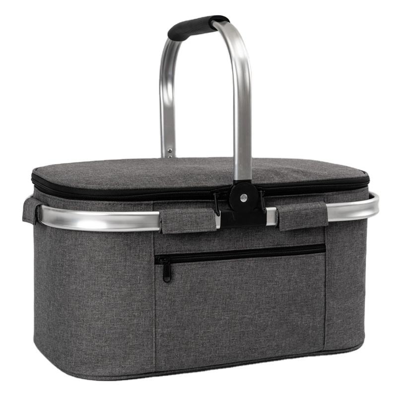 Insulated Picnic Beach Lunch Basket Cool Bag