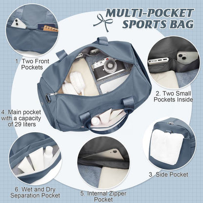 Travel Duffel Bag with Shoe Compartment