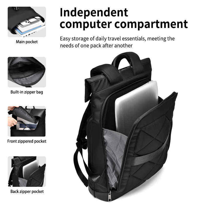 Outdoor Business Men's Fashion Waterproof Casual Laptop Backpack
