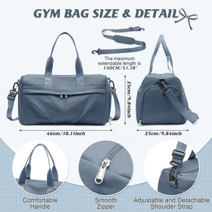 Travel Duffel Bag with Shoe Compartment