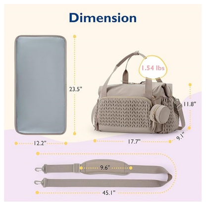 New Arrival Travel Diaper Bag Large Capacity Stroller Organizer Carrying Mummy Bag