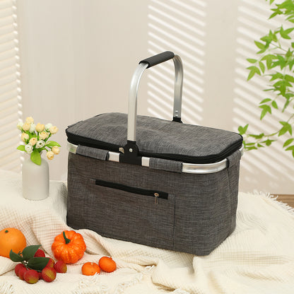 Insulated Picnic Beach Lunch Basket Cool Bag