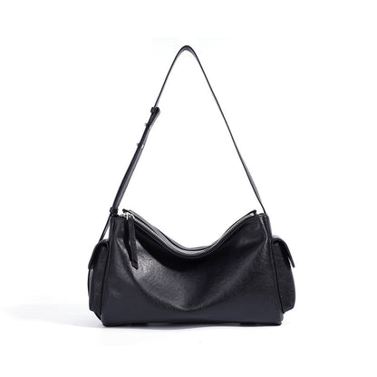 Luxury Retro Handbag Cowhide Leather Fashion Shoulder Bag