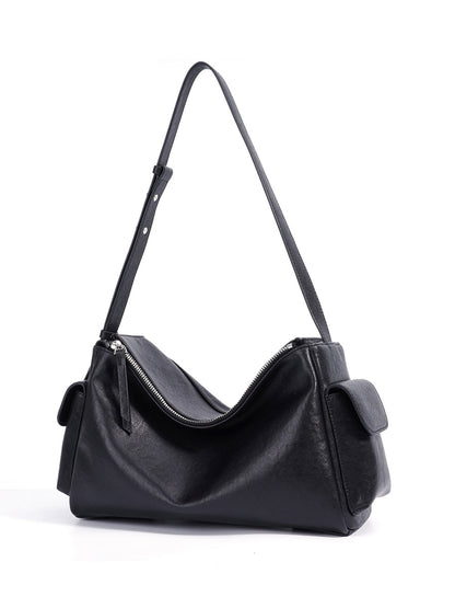 Luxury Retro Handbag Cowhide Leather Fashion Shoulder Bag