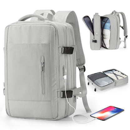 Water-Resistant Laptop Travel Backpack with USB Port