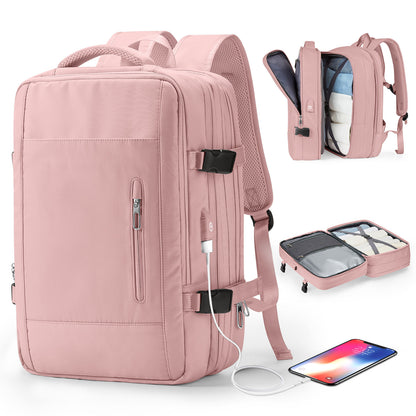 Water-Resistant Laptop Travel Backpack with USB Port