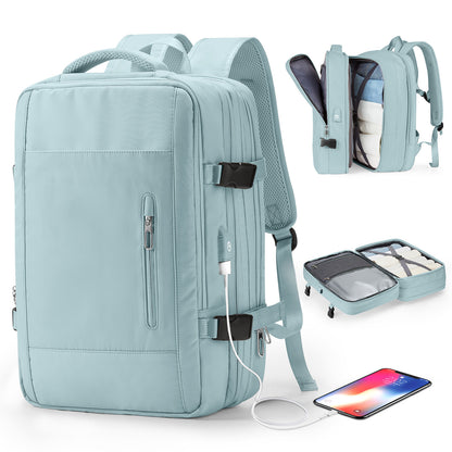 Water-Resistant Laptop Travel Backpack with USB Port