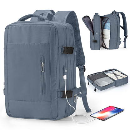 Water-Resistant Laptop Travel Backpack with USB Port